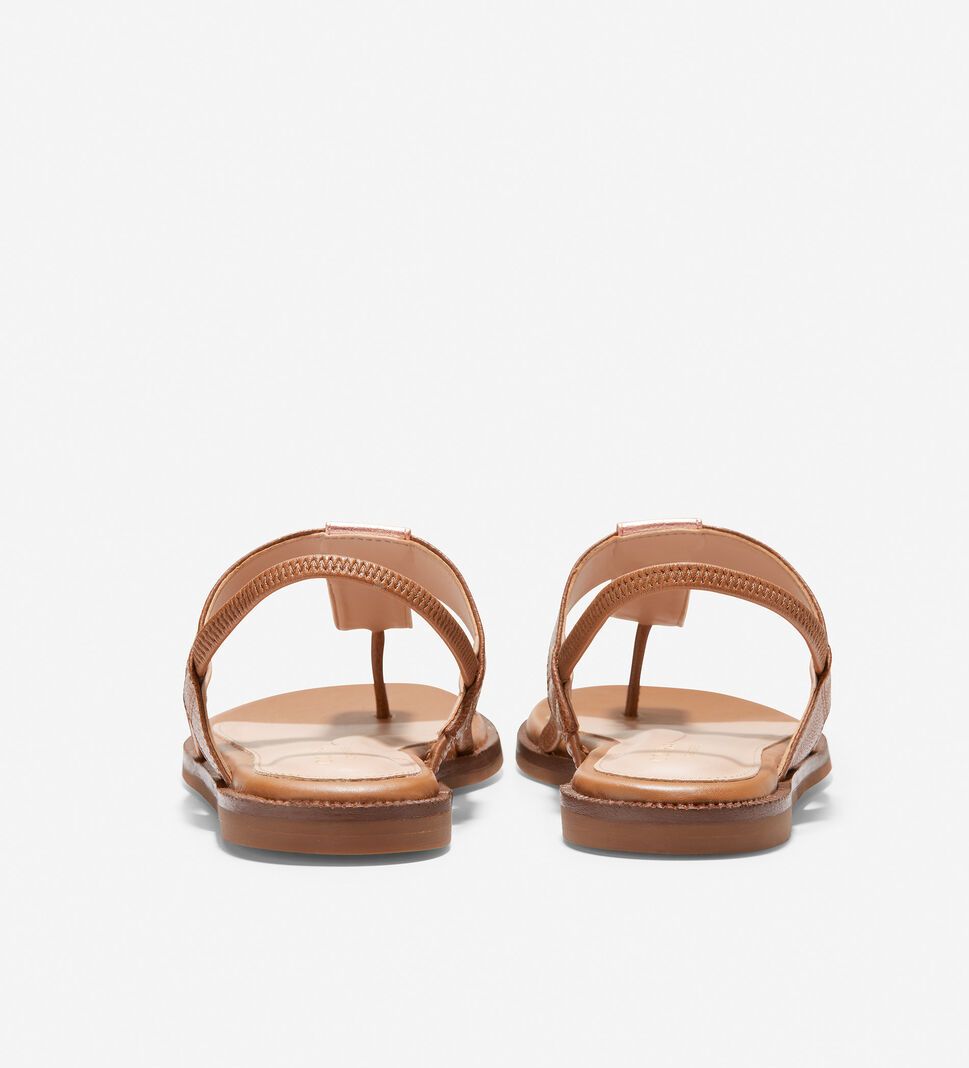 Rose Gold Cole Haan Winslet Thong Women's Sandals | LFSP-16275