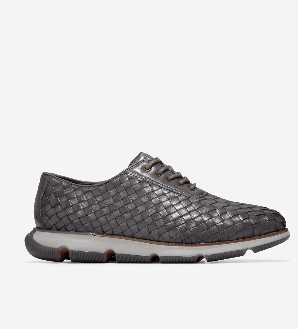 Titanium Cole Haan 4.ZERØGRAND Hand-Woven Men\'s Oxfords Shoes | WZKR-18573