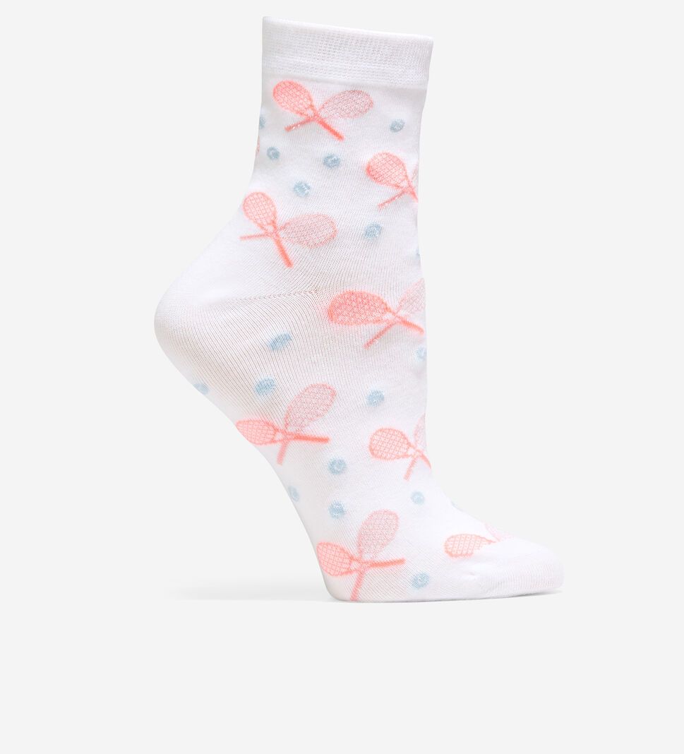 White Cole Haan 2-Pair Tennis Short Crew Women's Socks | LFIM-25790