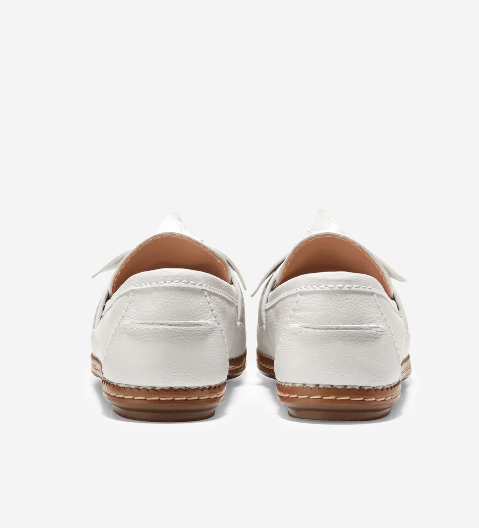 White Cole Haan Cloudfeel All-Day Bow Women's Loafers | DXOM-08534