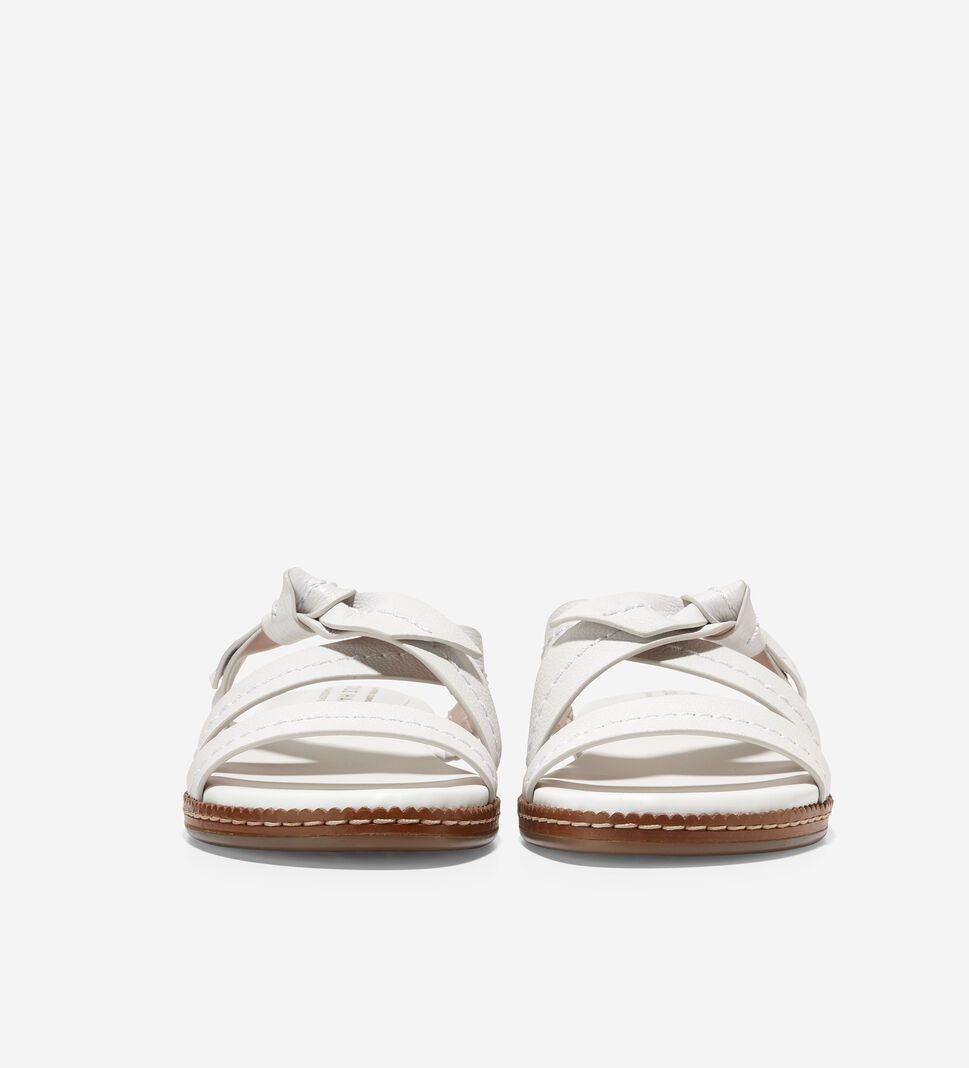 White Cole Haan Cloudfeel All-Day Slide Women's Sandals | NRYU-61298