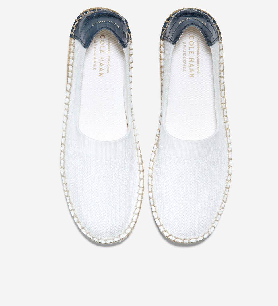 White Cole Haan Cloudfeel Women's Espadrille | HQLY-52780