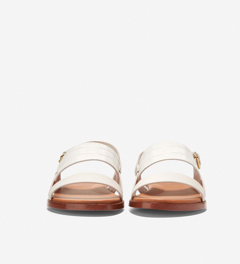 White Cole Haan Flynn Women's Sandals | ZBFM-40681