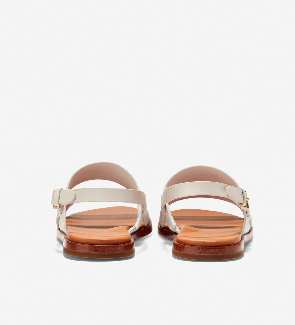 White Cole Haan Flynn Women's Sandals | ZBFM-40681