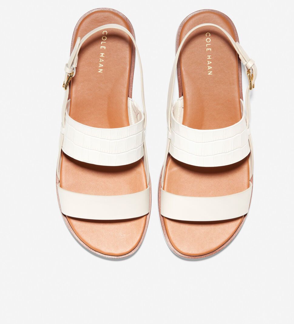 White Cole Haan Flynn Women's Sandals | ZBFM-40681