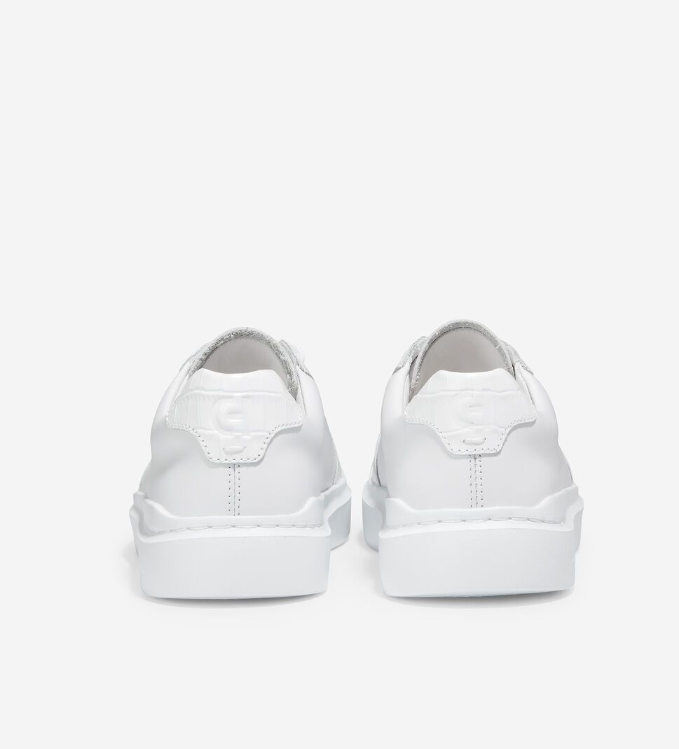 White Cole Haan GrandPrØ Rally Court Women's Sneakers | OGKI-70921