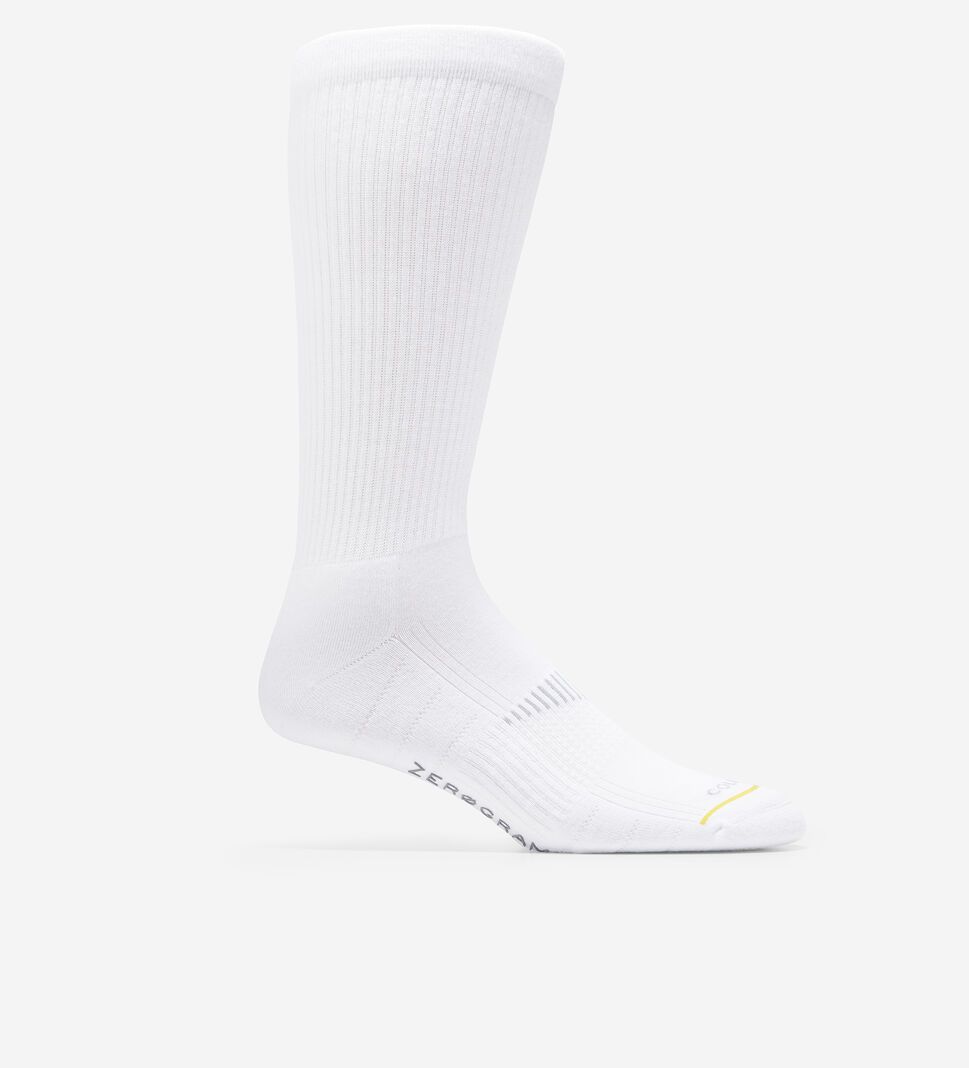 White Cole Haan ZERØGRAND Performance Crew Men\'s Socks | OYPQ-27839