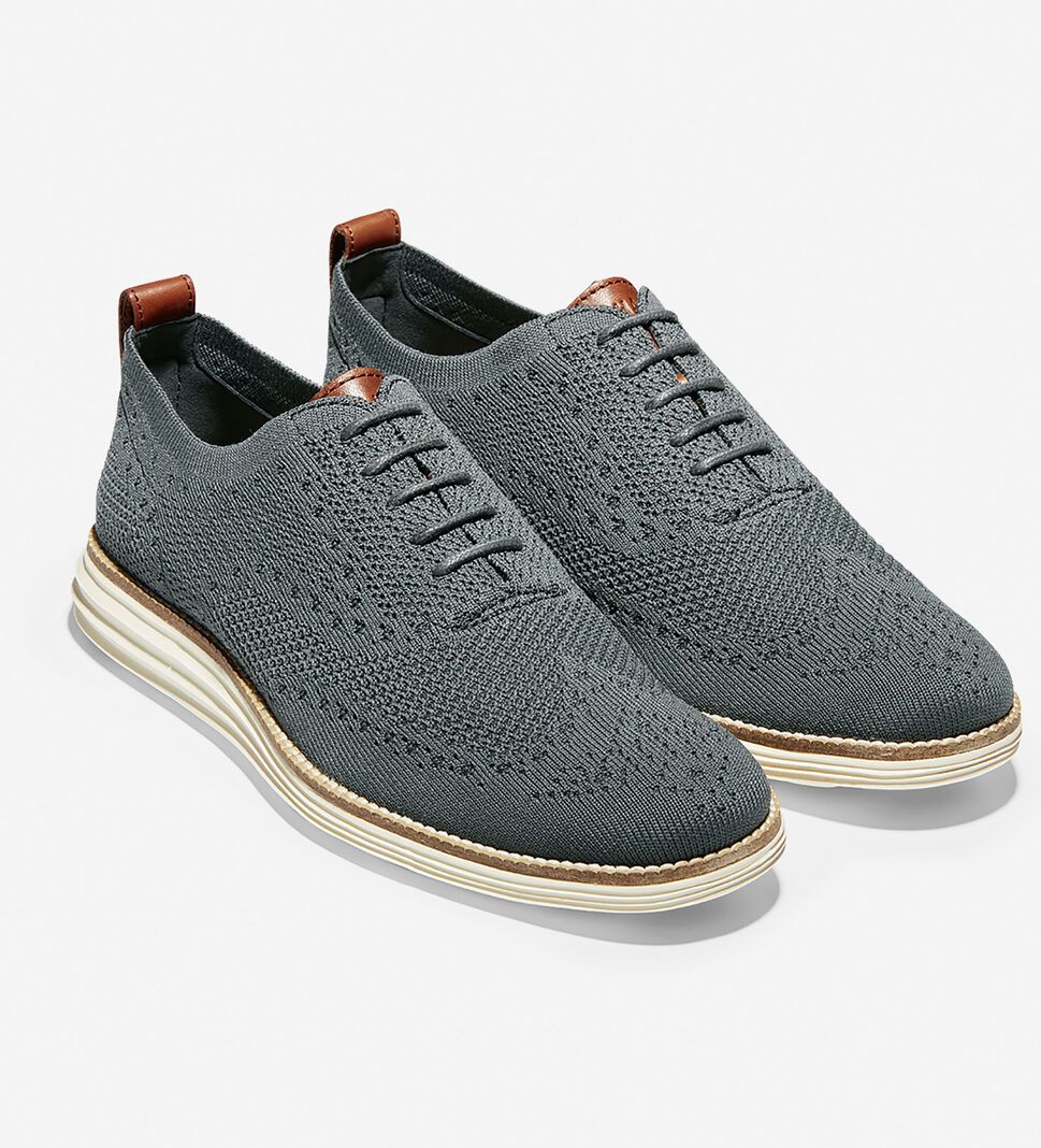 White Cole Haan ØriginalGrand Wingtip Men's Oxfords Shoes | WNHL-18547