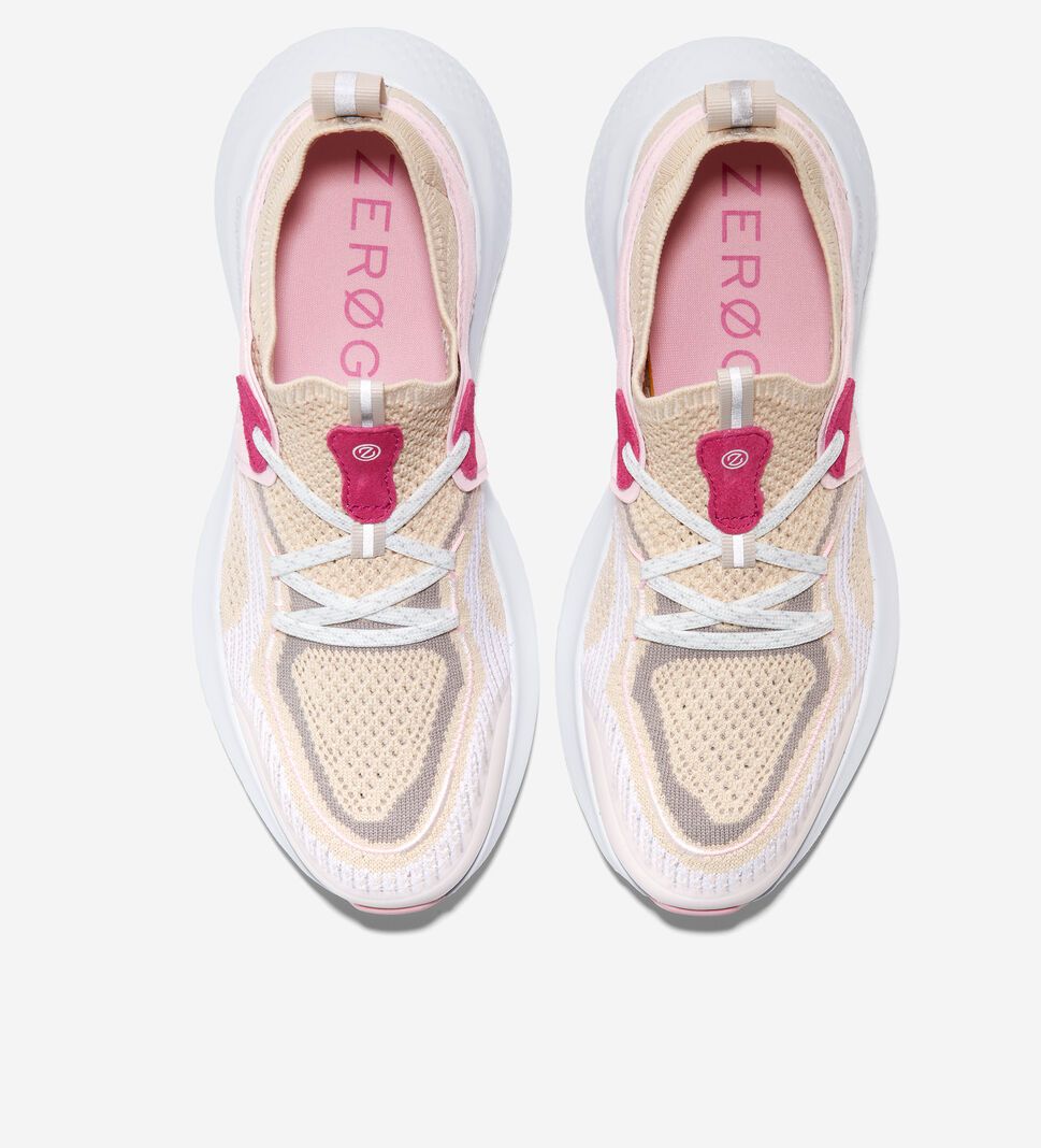 White / Pink Cole Haan ZERØGRAND Outpace 2 SL Women's Sneakers | TXWL-82357