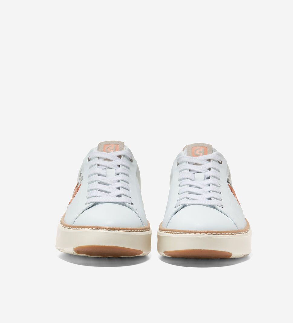 White / White Cole Haan GrandPrØ Topspin Women's Sneakers | JOSL-59213