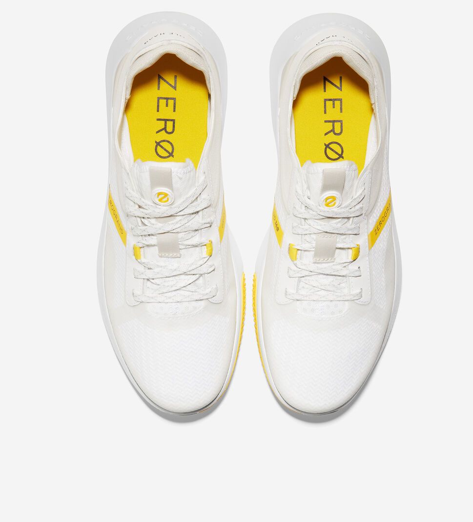 White / Yellow Cole Haan ZERØGRAND Winner Tennis Men's Sneakers | WYCT-86524